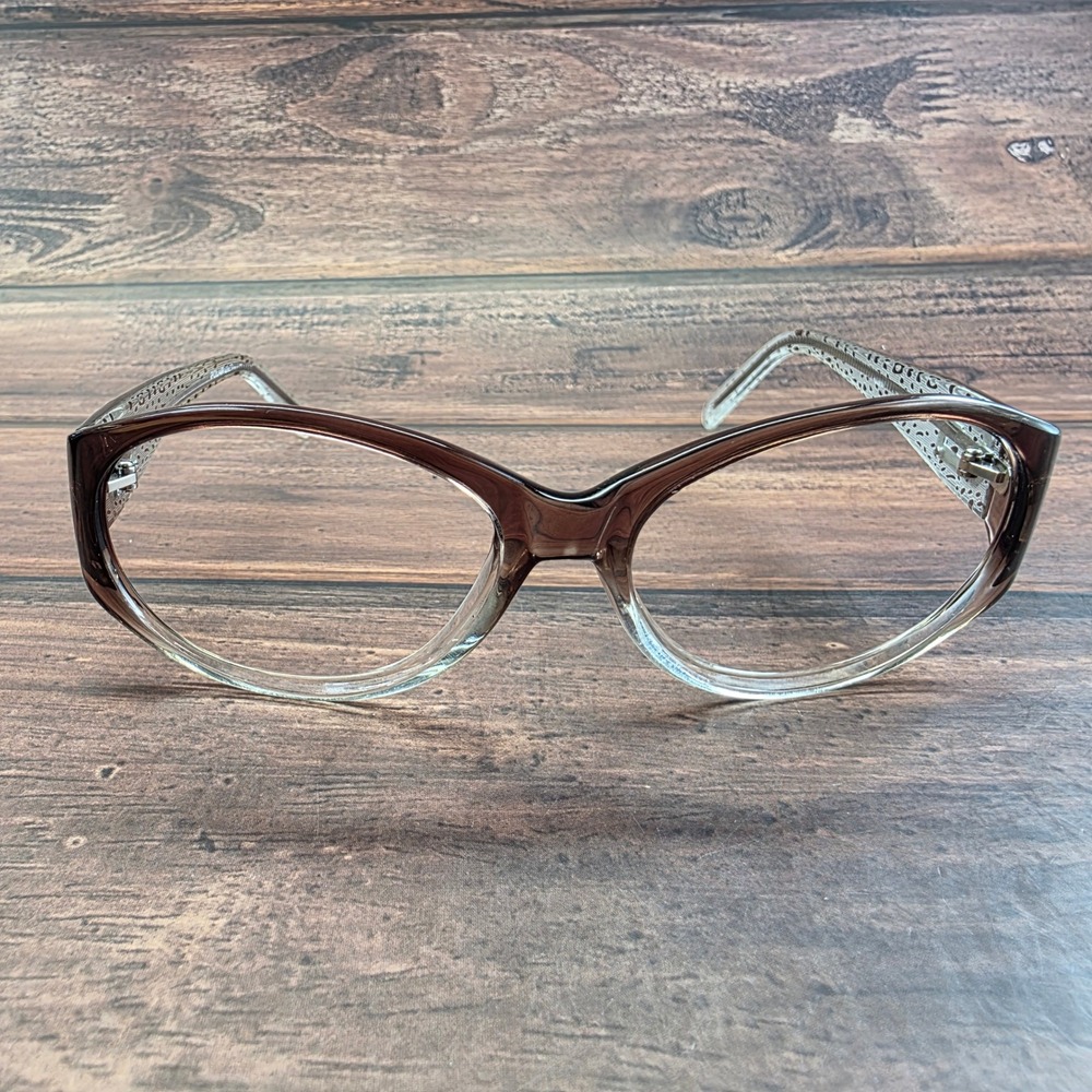 GUESS GU2448 Brown Clear Gradient Cat Eye Eyeglasses Frames 57-16-130 Women - Picture 1 of 8